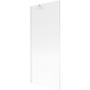 Mexen Next, paravan de baie 1 aripă 80 x 150 cm, aripă fixă, sticlă 6 mm cu dungi, profil alb, 895-080-000-00-09-20