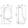 mexen oliver pisuar wiszacy bialy 37016900