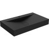 Mexen Poli, chiuveta blat din conglomerat 1/O 80 x 48 cm, negru mat, 23028071