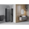 Mexen Rio, duș pătrat cu uşă glisantă 70(uşă) x 70(uşă) x 190 cm, sticlă gri 6mm, profil crom, 863-070-070-01-40