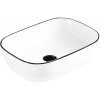 Lavoar Mexen RITA, 45x32 cm, margine alb/negru, 21084507
