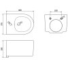 mexen sofia bidet wiszacy czarny 35544870