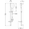 Set de dus Mexen DB22, negru, 785224584-70