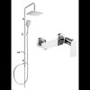 Mexen Sven, set de duș cu duș cu efect de ploaie și robinet de duș Zero, crom, 71140262-00