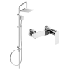 Mexen Tord, set de duș cu duș cu efect de ploaie și robinet de duș Zero, crom, 71140200-00
