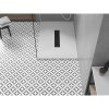 Mexen Toro, cadă de duș dreptunghiulară SMC 110 x 70 cm, alb, capac negru, 43107011-B