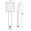 Mexen Uno, set de duș ascuns DR45, crom, 71435DR45-00