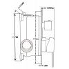 Mexen Uno, set de duș ascuns DR62, crom, 71435DR62-00