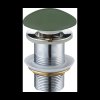 Dop de scurgere rotund pentru chiuveta Mexen tip ClickClack, fara preaplin, ceramica verde mat, 79910-43