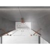 Mexen Velar Duo, paravan de baie glisant cu 2 aripi 140 x 150 cm, sticlă transparentă de 8 mm, profil cupru mat, 896-140-000-02-65