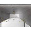 Mexen Velar Duo, paravan de baie glisant cu 2 aripi 140 x 150 cm, sticlă transparentă de 8 mm, profil auriu mat, 896-140-000-02-55