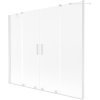Mexen Velar Duo, paravan de baie glisant cu 2 aripi 180 x 150 cm, sticlă mată 8 mm, alb mat, 896-180-000-32-20