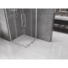 Mexen Velar Duo, cabină de duș cu uşă glisantă 100(uşă) x 100(uşă) cm, sticlă transparentă 8mm, profil cromat, 871-100-100-02-01