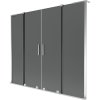 Mexen Velar L Duo, paravan de baie glisant cu 2 aripi 180 x 150 cm, sticlă gri 8 mm, crom, 896-180-003-42-01