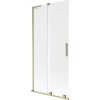 Mexen Velar L, paravan de baie glisant cu 2 aripi 90 x 150 cm, sticlă mată 8 mm, auriu mat, 896-090-003-31-55