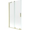 Mexen Velar, paravan de baie glisant cu 2 aripi 100 x 150 cm, sticlă transparentă de 8 mm, profil auriu mat, 896-100-000-01-55