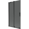 Mexen Velar, paravan de baie glisant cu 2 aripi 100 x 150 cm, sticlă gri 8 mm, negru mat, 896-100-000-41-70