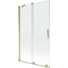 Mexen Velar, paravan de baie glisant cu 2 aripi 110 x 150 cm, sticla transparenta 8 mm, profil auriu lucios, 896-110-000-01-50
