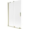 Mexen Velar, paravan de baie glisant cu 2 aripi 110 x 150 cm, sticlă mată 8 mm, auriu strălucitor, 896-110-000-31-50