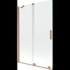 Mexen Velar, paravan de baie glisant cu 2 aripi 120 x 150 cm, sticlă transparentă de 8 mm, cupru mat, 896-120-000-01-65