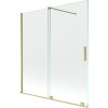 Mexen Velar, paravan de baie glisant cu 2 aripi 150 x 150 cm, sticlă transparentă de 8 mm, profil auriu mat, 896-150-000-01-55