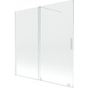 Mexen Velar, paravan de baie glisant cu 2 aripi 160 x 150 cm, sticla transparenta 8 mm, profil alb, 896-160-000-01-20