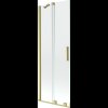 Mexen Velar, paravan de baie glisant cu 2 aripi 70 x 150 cm, sticlă transparentă de 8 mm, profil auriu mat, 896-070-000-01-55
