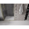 Mexen Velar, usa culisanta pentru deschidere 100x200 cm, sticla transparenta 8mm, auriu mat, 871-100-000-01-55