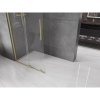 Mexen Velar, uşă glisantă în deschidere tip Walk-In 100 cm, sticlă transparentă de 8 mm, auriu mat, 871-100-000-03-55