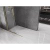 Mexen Velar, uşă glisantă în deschidere tip Walk-In 120 cm, sticlă transparentă de 8 mm, auriu strălucitor, 871-120-000-03-50