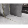 Mexen Velar, uşă glisantă în deschidere tip Walk-In 130 cm, sticlă transparentă de 8 mm, auriu mat, 871-130-000-03-55
