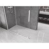 Mexen Velar, uşă glisantă în deschidere tip Walk-In 150 cm, sticlă transparentă de 8 mm, alb, 871-150-000-03-20