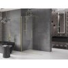 Mexen Velar, uşă glisantă în deschidere tip Walk-In 150 cm, sticlă transparentă de 8 mm, auriu mat, 871-150-000-03-55