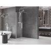 Mexen Velar, uşă glisantă în deschidere tip Walk-In 80 cm, sticlă transparentă de 8 mm, alb, 871-080-000-03-20