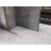 Mexen Velar, uşă glisantă în deschidere tip Walk-In 80 cm, sticlă transparentă de 8 mm, cupru mat, 871-080-000-03-65