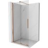 Mexen Velar, ușă glisantă în deschidere tip Walk-In 90 cm, sticlă transparentă de 8 mm, cupru mat, 871-090-000-03-65