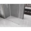 Mexen Velar, cabină de duș cu ușă glisantă 160 x 85 cm, sticlă mată 8 mm, oțel periat, 871-160-085-31-97