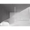 Mexen Velar, cabină de duș cu ușă glisantă 160(uşă) x 80(perete) cm, sticlă transparentă 8mm, alb, 871-160-080-01-20