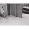 Mexen Velar, cabină de duș cu ușă glisantă 90 x 90 cm, sticlă mată 8 mm, oțel periat, 871-090-090-31-97