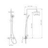 Novaservis Seturi de dus, Set de dus cu termostat, crom, SET068/TER,0