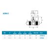 Novaservis, robinet cu bilă ŠM 3/8", KRN101