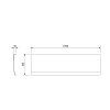105570 polysan deep plain nika panel 100x36cm 84825