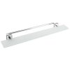 Polysan, raft X-SQUARE cu suport pentru prosoape pentru ecran de sticla, crom, XQ458