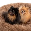 PuppyJoy Donut, perna rotunda pentru caini 100cm, marimea L, PJ-011, maro, HOM-50059