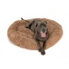 PuppyJoy Donut, perna rotunda pentru caini 100cm, marimea L, PJ-011, maro, HOM-50059