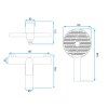 Rea Avalon, baterie baie cu set de puncte manual, negru mat, REA-B1128