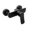 Rea Dart, baterie de duș de perete 150 mm cu set de duș manual, negru mat, REA-B3302