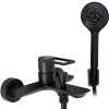 REA Flip, robinet de baie cu set de mână de duș, negru mat, REA-B2003