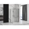 Rea Fold N2, cabină de duș cu ușă rabatabilă 100 (uşă) x 100 (uşă), sticlă transparentă de 6 mm, profil cromat, KAB-00015