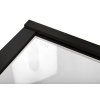 Rea Hugo Double, cabină de duș cu 2 aripi 100 (uşă) x 90 (uşă) x 200 cm, sticlă transparentă de 6 mm, profil negru, KPL-45234